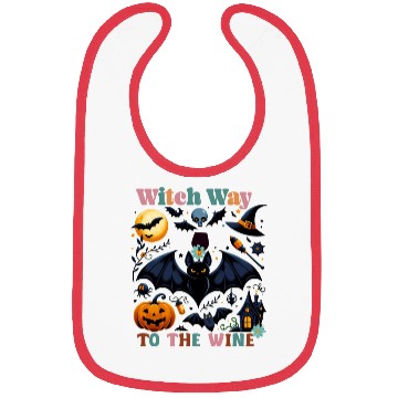 Discover Witch Way to the Wine Bibs