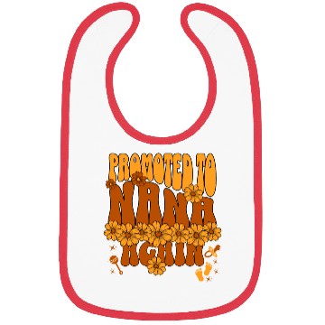 Discover Promoted To Nana Again Proud New Grandmother 2025 Bibs