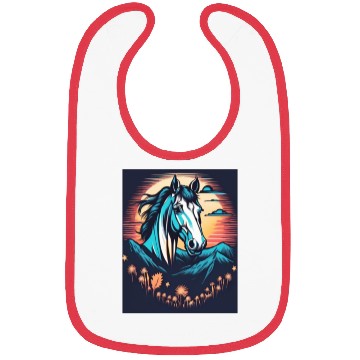Discover horse print Bibs