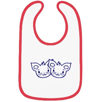 Discover Two Happy Cats 2 Friends Love Couple Kitten Team Bibs