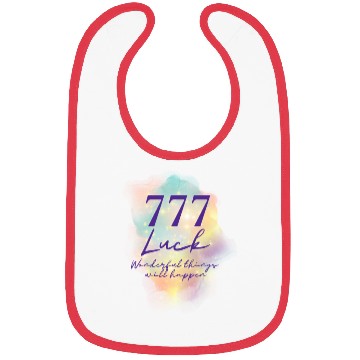 Discover Angel Numbers Luck Mindful Quote 777 Bibs
