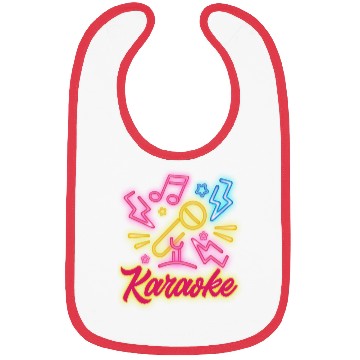 Discover Karaoke Microphone Sheet Music Flash Bibs