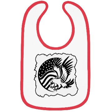 Discover Flying Eagle W Flag LIKE US ON FB #USAPatriotGrap Bibs