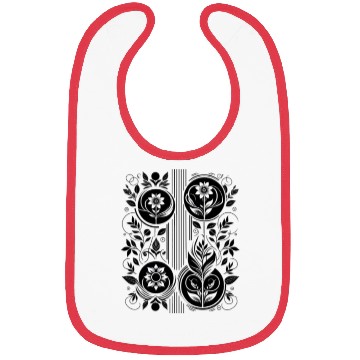 Discover Elegant Floral and Geometric Pattern Bibs