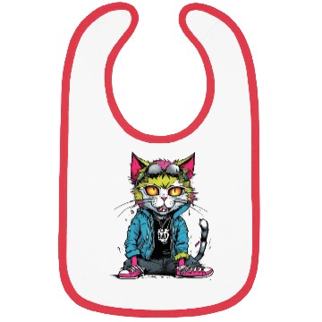 Discover Punk Bad Cat Bibs