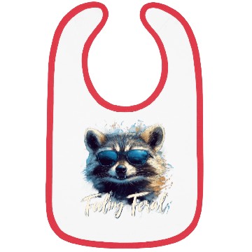 Discover Feeling Feral Raccoon Bibs