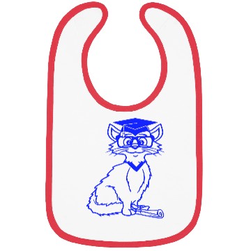 Discover College Degree Cat School-leaving Certificate Pass Bibs
