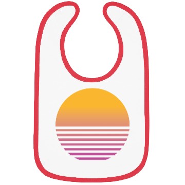 Discover Retro Sunset - 80s Vaporwave Aesthetic Bibs