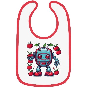 Discover Robot Cherry Bibs