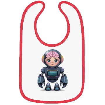 Discover A vector art illustration Robot design. Bibs