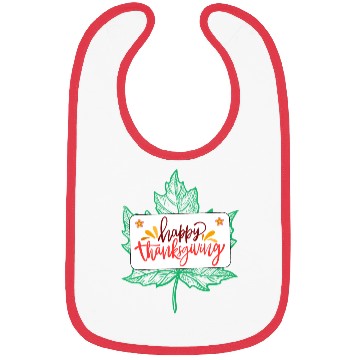 Discover Happy Thanksgiving Leaf Bibs
