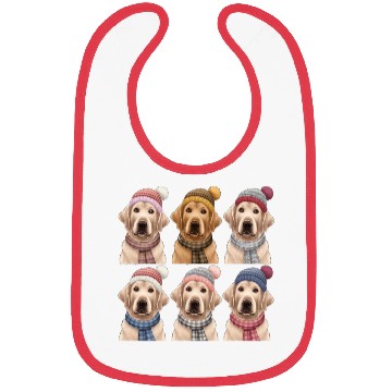 Discover Winter Golden Retriever Bibs