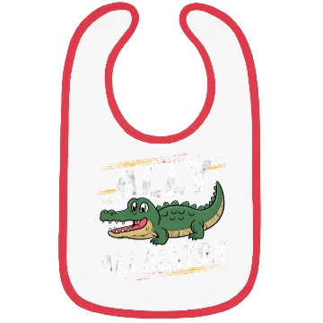 Discover Funny Reptile Pride Month LGBT Ally Cute Alligator Bibs
