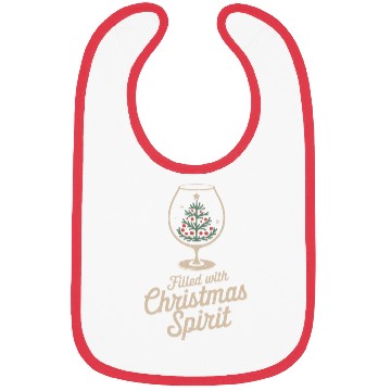Discover Filled with Christmas Spirit Glass Bibs
