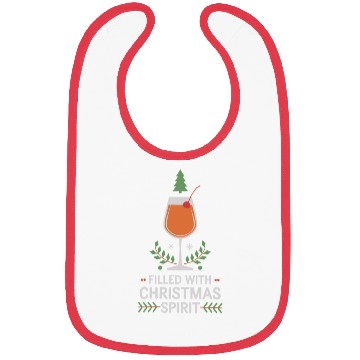 Discover Filled With Christmas Spirit Cheerful Holiday Bibs