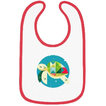 Discover cute turtle - creative underwater world Bibs