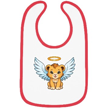 Discover lion cub as angel Bibs