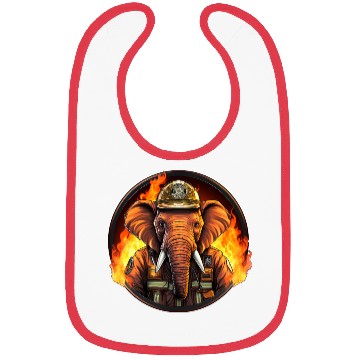 Discover Fireman elephant Bibs