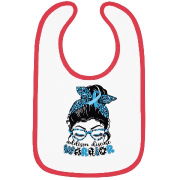 Discover Addisons Disease Warrior Awareness Month Messy Bun Bibs