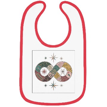 Discover Turkish Infinity Floral Stars Bibs