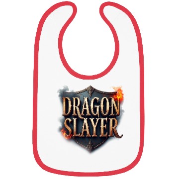 Discover Dragon Slayer Medieval Typography Bibs