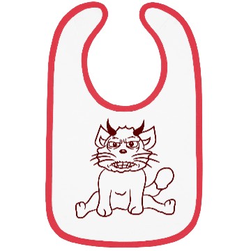 Discover Demon Monster Cat Halloween Fun Horror Devil Horns Bibs
