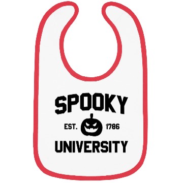 Discover Spooky University Established 1786 Pumpkin Uspooky Bibs