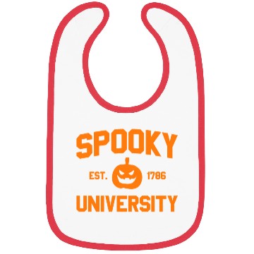 Discover Spooky University Established 1786 Pumpkin Uspooky Bibs