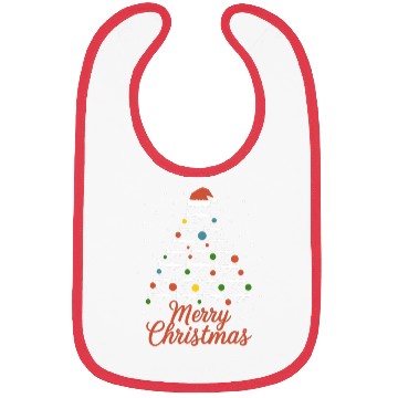 Discover Merry Christmas Airplane Tree Vacation Bibs