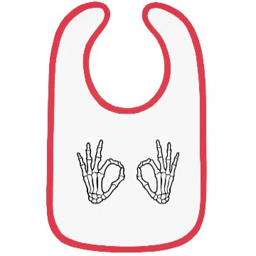 Discover skeleton hand Bibs