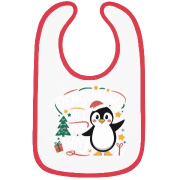 Discover Penguining All The Way Penguin Christmas Joyful Bibs