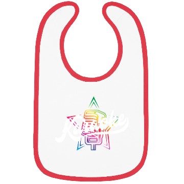 Discover Colorful Karaoke Microphone Design Bibs