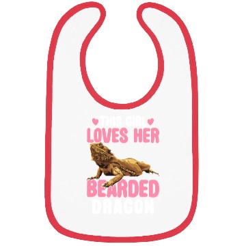 Discover This Girl Loves Her Bearded Dragon Lizard Lover Bibs
