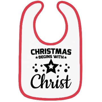 Discover Christmas begins with christ T shrt Bibs