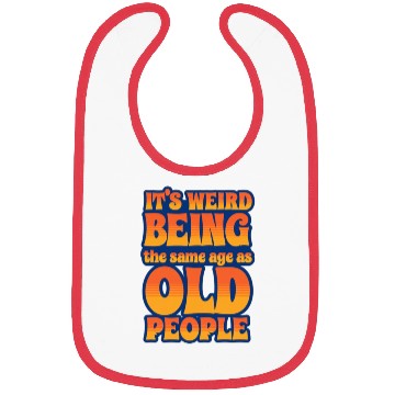 Discover Humorous Retro Typography on Aging and Perspective Bibs