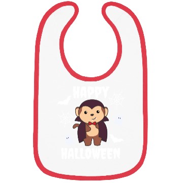 Discover Monkey Happy Halloween Cute Vampire Costume Bibs