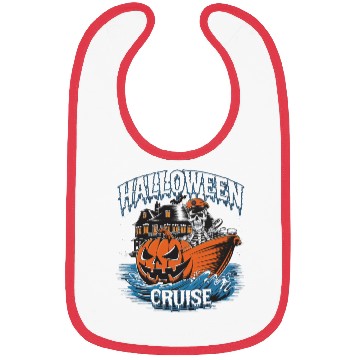 Discover Halloween Cruise skull Bibs
