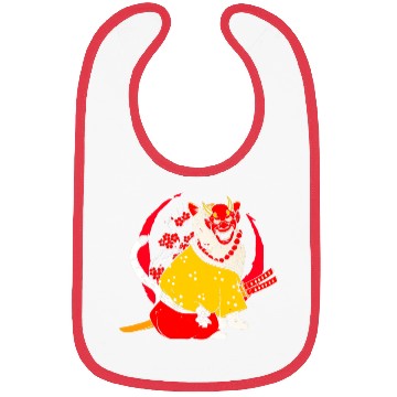 Discover Kanji Japan Katana Oni Ninja Cat Samurai Bibs