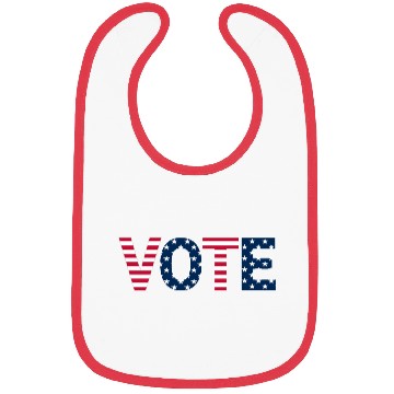 Discover Patriotic American Flag Vote Design Bibs