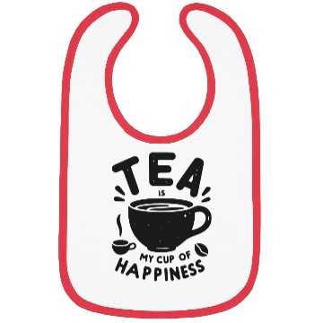 Discover Tea is My Cup of Happiness Bibs