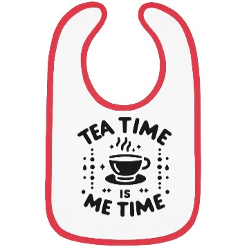 Discover Tea Time is Me Time Bibs