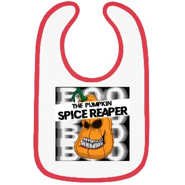Discover Pumpkin spice reaper halloween style coffee Bibs
