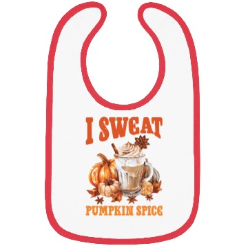 Discover I Sweat Pumpkin Spice 2 Bibs