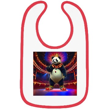 Discover Clown panda Bibs