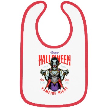Discover Halloween Vampire Night Bibs
