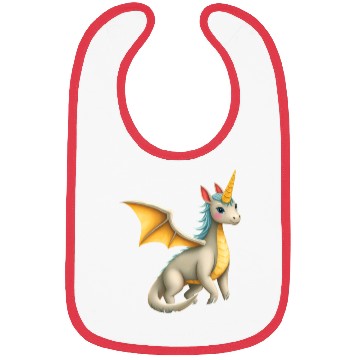 Discover Little Sweet Unicorn Dragon Bibs