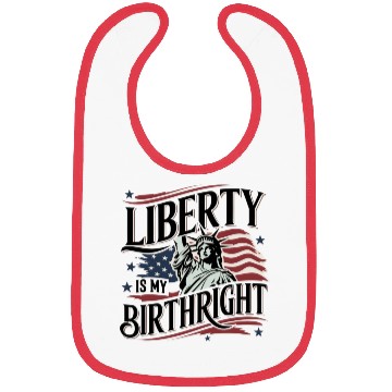 Discover Liberty is My Birthright – Elegant Freedom Design Bibs