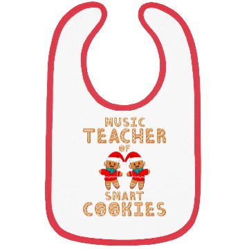 Discover Music Teacher Of Smart Cookies Christmas Pajamas Bibs