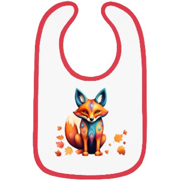 Discover Fall Fox Alebrije Bibs