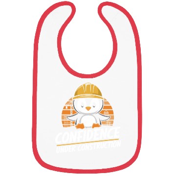 Discover Self-Confidence Penguin Under Construction Bibs